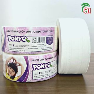 Giấy Vệ Sinh Cuộn Lớn PONYO 3 Lớp Siêu Dày JB700 3 lớp 700g