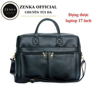 Túi đựng laptop 17 inch, cặp da văn phòng công sở Zenka sang trọng và lịch lãm_ZKC07