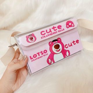 [ HOT ] Túi custom mini box bag, túi xách nữ , túi đeo chéo gấu dâu losto