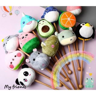 Gậy đấm lưng thú bông cây gỗ cute