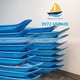 Sản xuất thuyền ba lá, Xuồng ba lá, thuyền tam bản, thuyền composite chèo tay