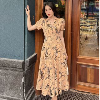 [HCM] Đầm xòe cổ đantol sang chảnh D101 - Lady Fashion - Khánh Linh Style