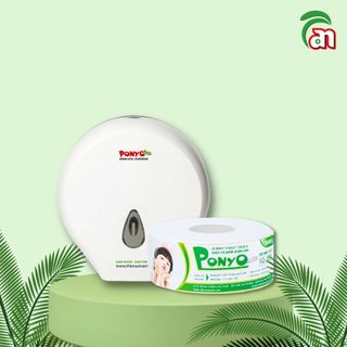 Giấy vệ sinh cuộn lớn chất lượng cao PONYO JB900 2 lớp 900g tiết kiệm, mềm mịn