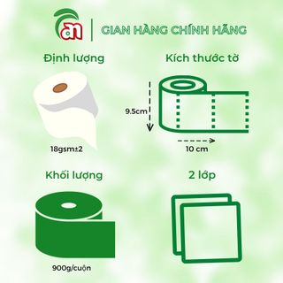 Giấy vệ sinh cuộn lớn chất lượng cao PONYO JB900 2 lớp 900g tiết kiệm, mềm mịn