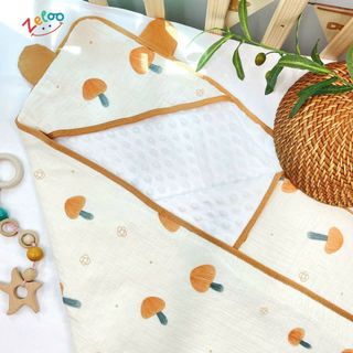 Zeloo- Choàng Ủ Muslin+ Hạt Đậu