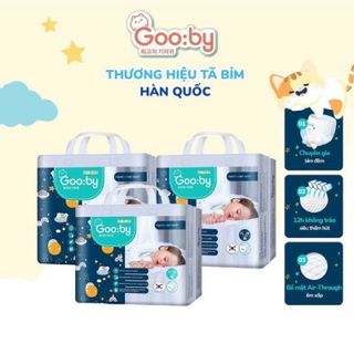 Tã/Bỉm Gooby Dán/Quần Ngày/Quần Đêm đủ size NB70/S56/M46/M60/L56/XL52/XXL48/XXXL38 cho bé từ 6kg - 35kg