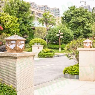 Đèn trụ cổng hình cây tùng 3 chế độ màu size 40cm Chính Hãng Mifidi Solar, Giá sỉ cực tốt dành cho Quý Đại Lý của Mifidi Sỉ/Đại Lý chỉ từ 5 Bộ