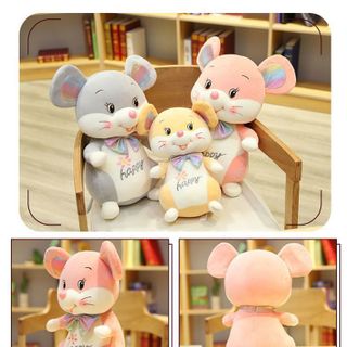 Chuột Bông Thêu Chữ 35cm