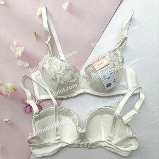 Áo lót áo ngực Lovely mỏng ren không mút có gọng - 001