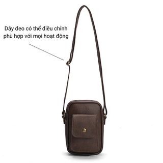 Túi da đeo chéo nhỏ chống nước Zenka rất thanh lịch sang trọng_ZDT01