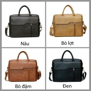 Cặp xách công sở đựng được laptop 15.6 inch Zenka nhiều ngăn rộng rãi phong cách thanh lịch sang trọng_ZKC20