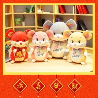 Chuột Bông Thêu Chữ 45cm