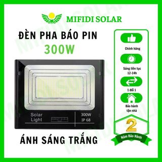 Đèn pha báo pin 300W NLMT sáng trắng Chính Hãng Mifidi Solar, Giá sỉ cực tốt dành cho Quý Đại Lý của Mifidi Sỉ/Đại Lý chỉ từ 5 Bộ giá sỉ