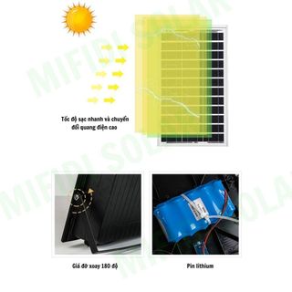 Đèn pha báo pin 300W NLMT sáng trắng Chính Hãng Mifidi Solar, Giá sỉ cực tốt dành cho Quý Đại Lý của Mifidi Sỉ/Đại Lý chỉ từ 5 Bộ