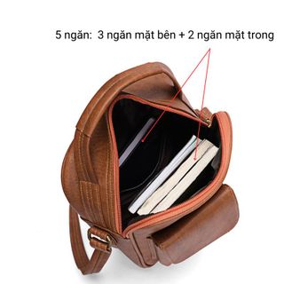 Túi đeo chéo nam đựng vừa máy tính bảng Zenka sang trọng lịch sự rất tiện dụng_ ZIP05