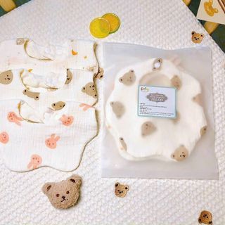 Sét 3 Yếm Tròn Muslin Cao Cấp Zeloo