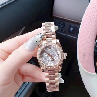 ĐỒNG HỒ NỮ TRUNG CẤP RÔ.LEX MẶT HOA