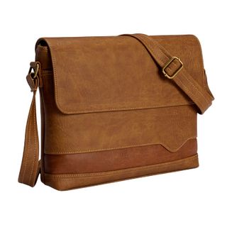 Cặp da văn phòng nam đeo chéo Zenka đựng ipad, đựng vừa laptop 13 inch lịch sự, sang trọng_ZIP04