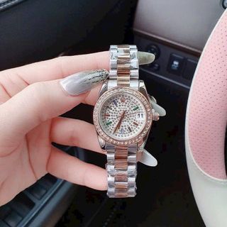 ĐỒNG HỒ NỮ TRUNG CẤP RÔ.LEX MẶT ĐÁ
