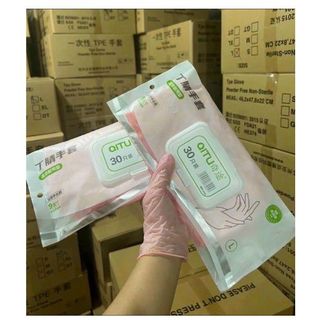 Găng tay cao su, Bao tay nấu ăn, vệ sinh, rửa chén, dọn nhà - hộp 30 cái, không mùi - Găng tay hộp 30 cái giá sỉ
