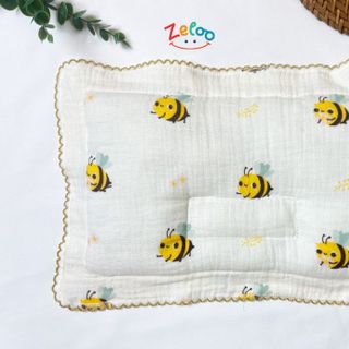 Zeloo- Gối Lõm Xô Muslin Siêu Mềm Cho Bé Yêu