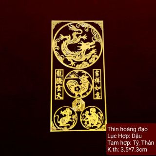 Miếng Dán Kim loại Phong Thủy 3trong1, 12 con giáp, 6cung hoàng đạo tương trợ, lấy lộc về nhà ( oder , Hàng giá tận Xưởng )