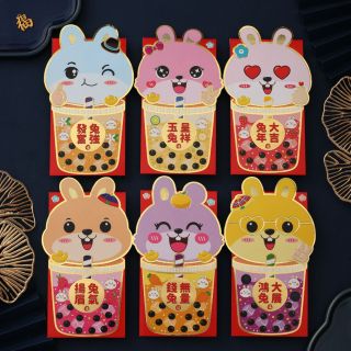 BAO LÌ XÌ Tết 2024, Set Bao Lì Xì 3 Chiều đa dạng mẫu ( Set 6Cai 6 mẫu )