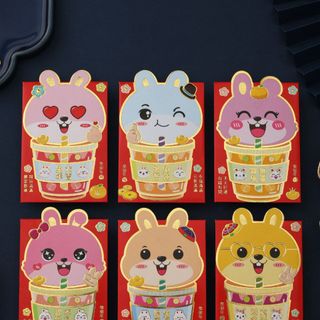 BAO LÌ XÌ Tết 2024, Set Bao Lì Xì 3 Chiều đa dạng mẫu ( Set 6Cai 6 mẫu )
