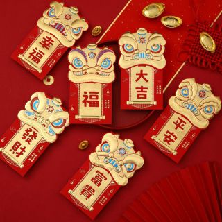 BAO LÌ XÌ Tết 2024, Set Bao Lì Xì 3 Chiều đa dạng mẫu ( Set 6Cai 6 mẫu )
