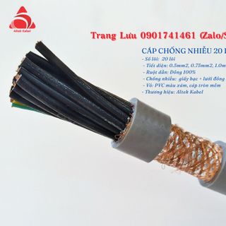 Cáp điều khiển 20 lõi chống nhiễu tín hiệu cực tốt