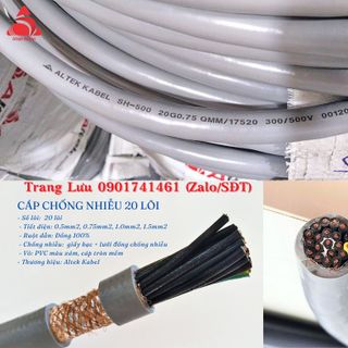 Cáp điều khiển 20 lõi chống nhiễu tín hiệu cực tốt
