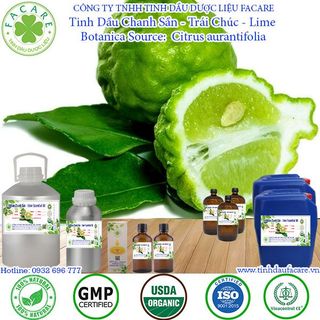 Tinh dầu Chanh Sần Lime essential oil giúp giảm căng thẳng - 50ml giá sỉ