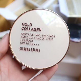 Phấn Phủ Kiềm Dầu Chống Nắng Sivanna Colors Gold Collagen SPF 15 PA++, siêu mịn giá sỉ