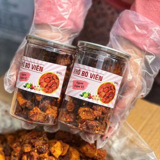 KHÔ BÒ VIÊN, BÒ CỤC LÚC LẮC HÀNG LOẠI NGON THƠM NỨC MÙI BÒ 250G - WINNIE HOUSE