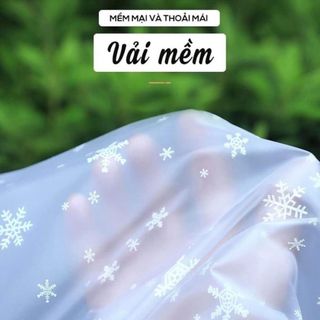 Áo Mưa Nhựa Dẻo Bông Tuyết Chống Nước- Áo To Rộng