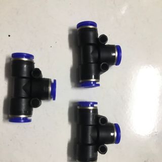 TÊ nối nhanh ống LDPE 6X8mm Tê -50 Tặng 2 - T nối phun sương 8mm Hàng Chuẩn Đài Loan Giá Sỉ Số Lượng TOàn QUốc