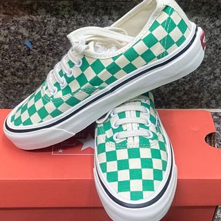 Giày bata caro xanh