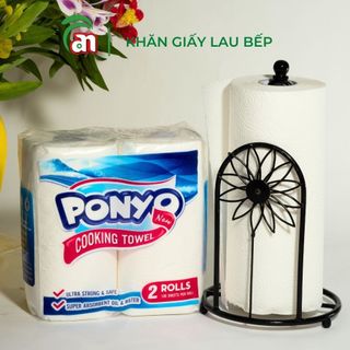 Cặp Giấy Cuộn Đa Năng Lau Bếp PONYO 2 lớp 250g/cuộn