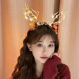 Bờm tuần lộc noel phát sáng
