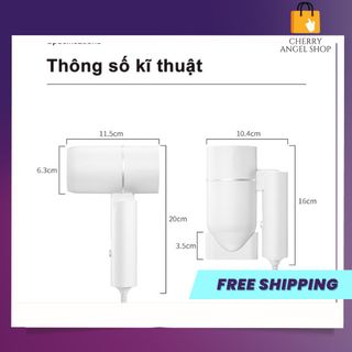 Máy sấy tóc gấp gọn mini - Máy sấy tóc tạo kiểu công suất 2200W chuẩn salon gấp gọn tiện lợi / có sỉ