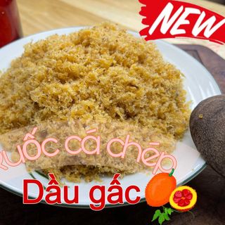 Bếp Bà Minh - Ruốc cá chép sông + Dầu gấc nguyên chất - Hộp 100gr