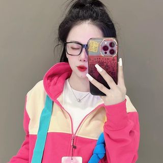 KHOÁC NỈ DỆT XK 4 TÚI PHỐI MÀU DÂY TO