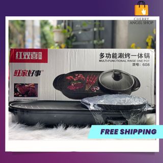 Bếp lẫu - nướng dài 2 in 1 đa năng , tiện lợi, tiết kiệm điện năng/ có sỉ