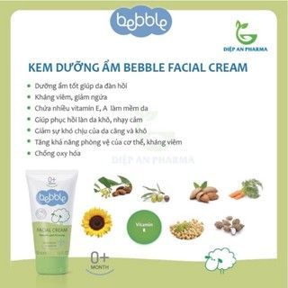 Kem dưỡng ẩm da mặt Bebble Facial Cream cho bé Chính Hãng Bulgaria