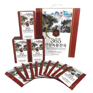 [Sỉ giá tốt ] Nước Chiết Xuất Hồng Sâm Núi Nhung Hươu Hàn Quốc 365 Hansusam (70ml x 60 gói) giá sỉ