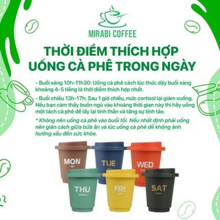 HỘP 12 viên Cà Phê Hòa Tan Sấy Thăng Hoa MIRABI, Coffee TUESDAY 40% ROBUSTA