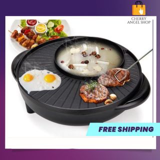 Bếp lẫu - nướng tròn 2 in 1 đa năng , tiện lợi, tiết kiệm điện năng/ có sỉ