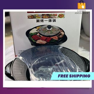 Bếp lẫu - nướng tròn 2 in 1 đa năng , tiện lợi, tiết kiệm điện năng/ có sỉ
