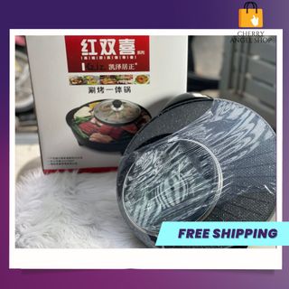 Bếp lẫu - nướng tròn 2 in 1 đa năng , tiện lợi, tiết kiệm điện năng/ có sỉ