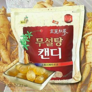 Kẹo sâm Không đường TRẮNG bịch 500gr (thùng 20 bịch)